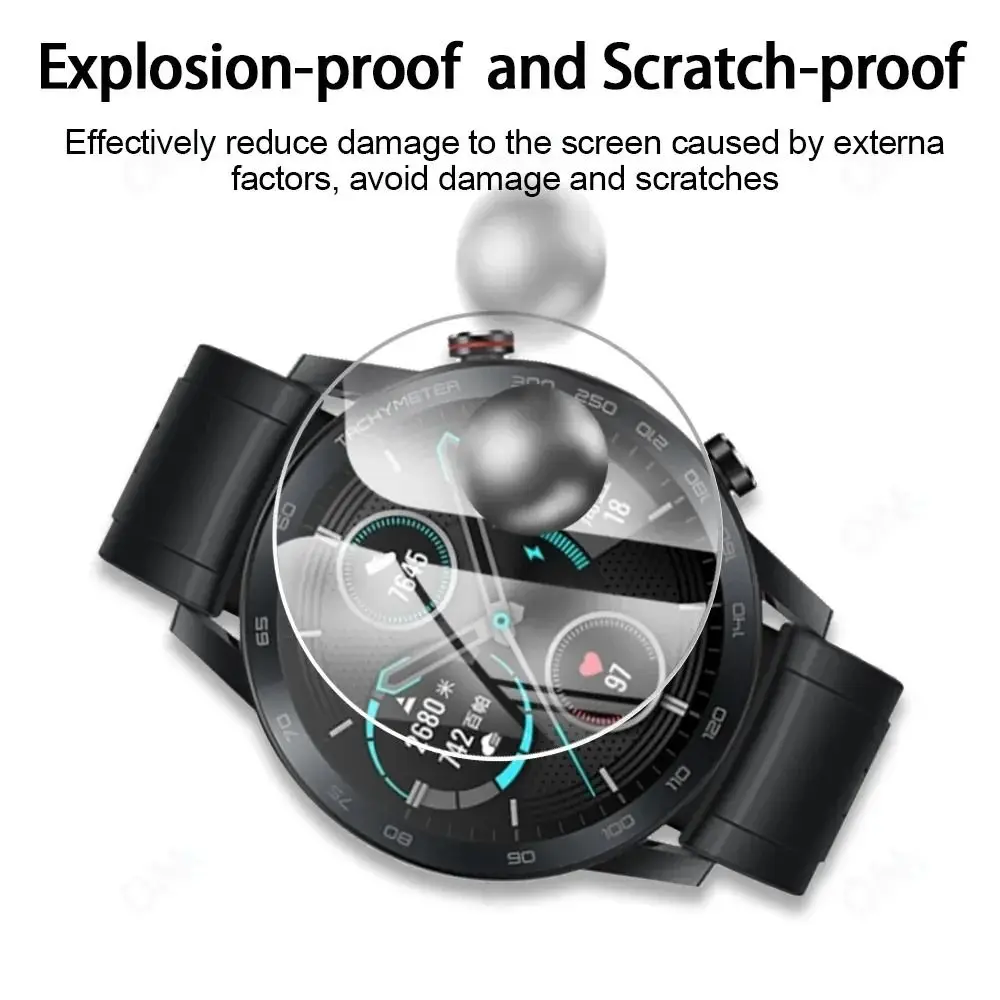 1Pc/2Pcs Smart Watch Accessory Screen Protector Clear Anti-Scratch Tempered Glass Film 2.5D for Huawei Watch GT4 41mm / 46mm