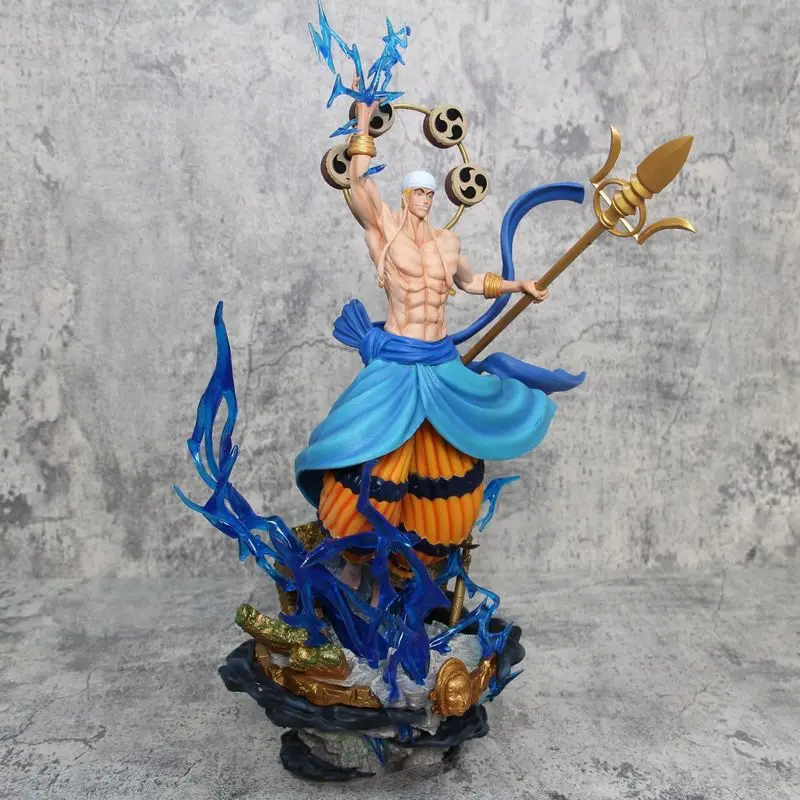 One Piece Anime Figure Super Sized Thunder God Enel Figurine Gk Decoration Model Ornament Statue Gift Toy Arts Crafts