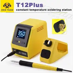 OSS T12Plus Solder Station 75W Smart Digital Display With T12 Tips For Mobile Phone Repair Heating Repair Soldering Station Tool