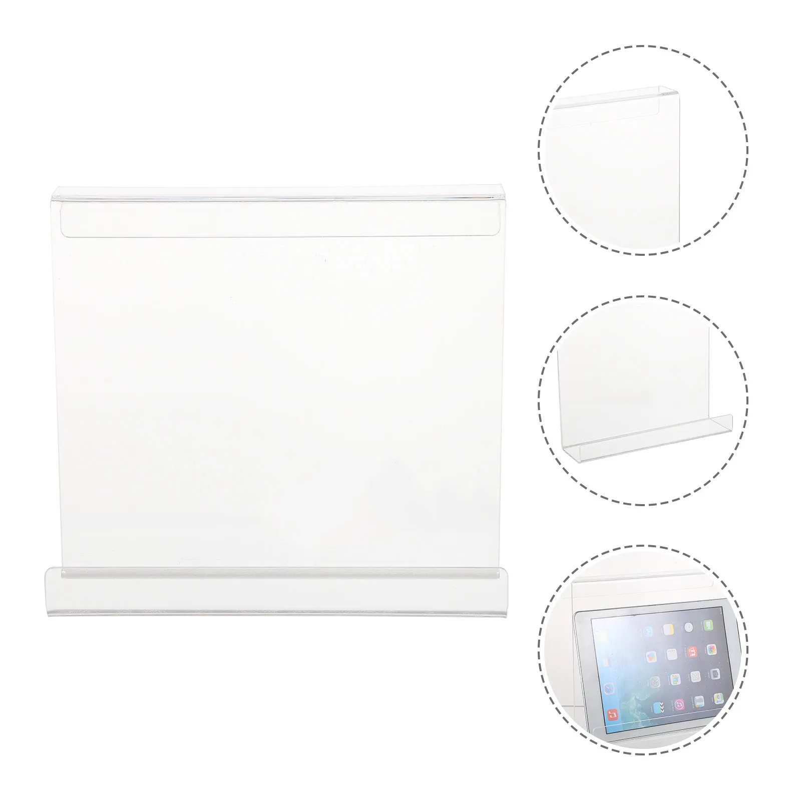 

Premium Acrylic Treadmill Reading Rack Sturdy Book Holder for Tablet E-Book Equipment Home Gym Accessory