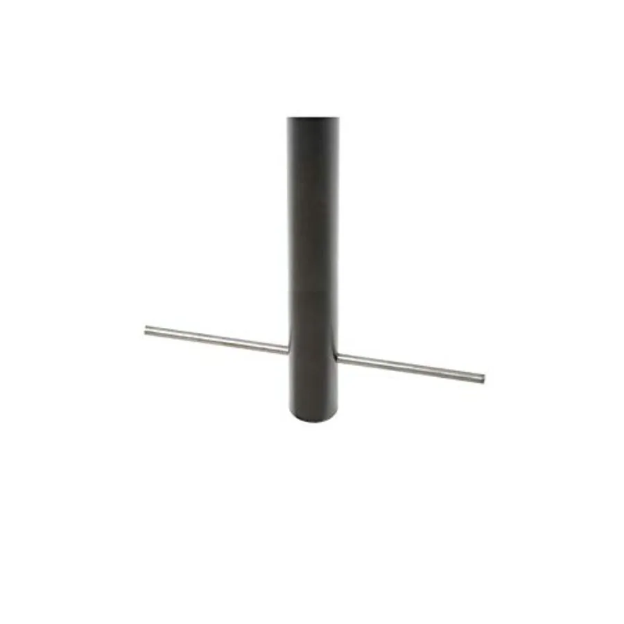 رف دراجة بموجة L مقاس 41 بوصة تحت الأرض مع سعة 5 دراجة من الفولاذ المطلي بالمسحوق باللون الأسود، متين وآمن للدراجة #3