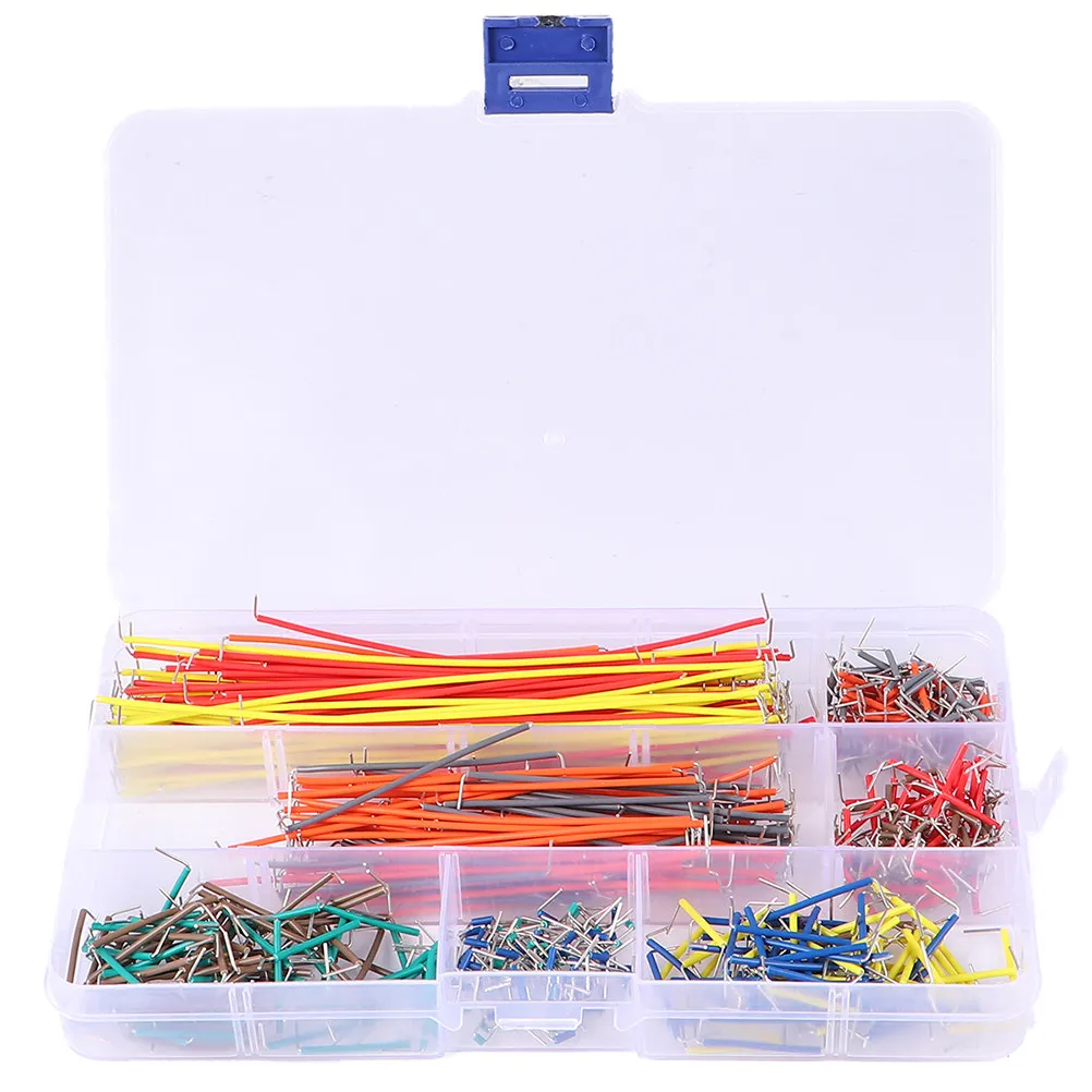 

540Pcs Breadboard Jumper Wire Set Solderless Preformed Jumpers for Circuit Prototyping Copper Aluminum Wire Convenient