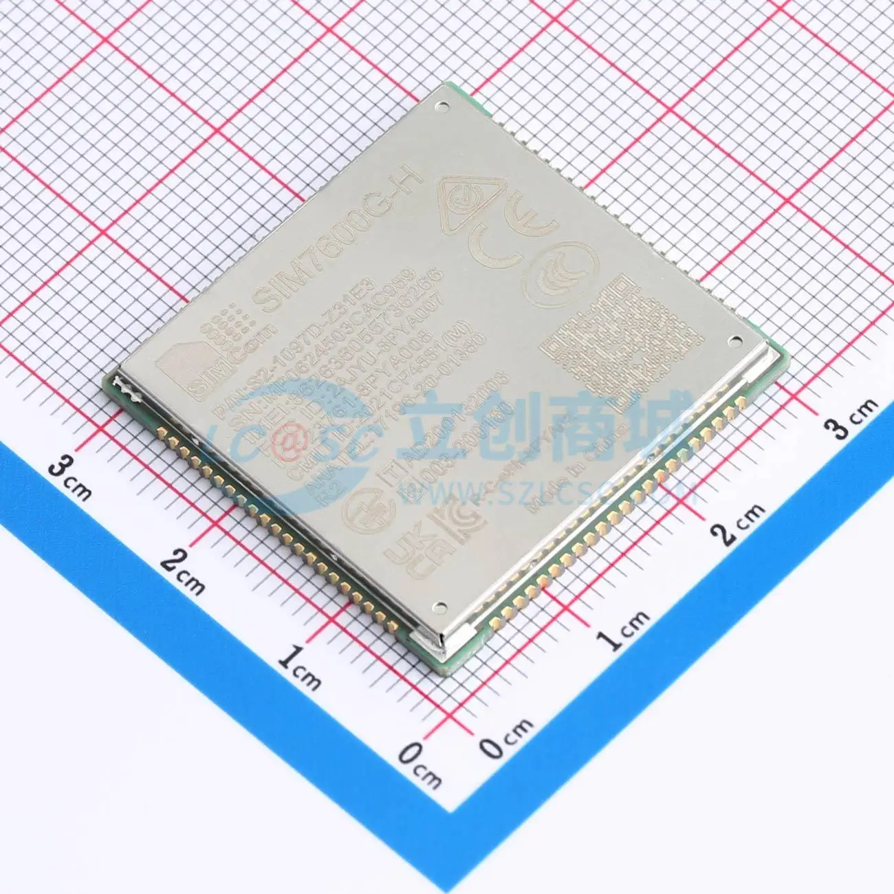 SIMCOM SIM7600G-H-R2 Cellular Module I2C; UART; USB; ADC 3.4V-4.2V