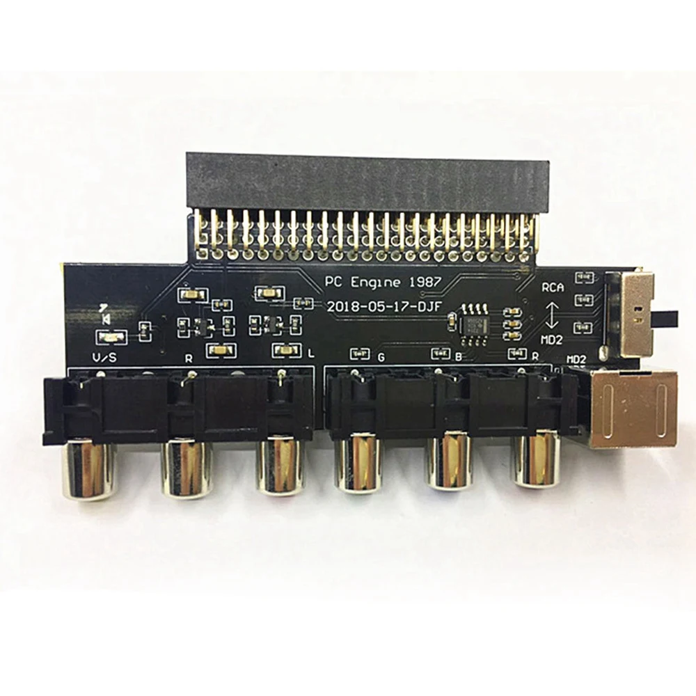 Persevering- RGBS Card Video Booster RGBS Signal Output Audio Output for NEC PCE PC Engine Grafx for Grafx TV AC RGBS Conveter