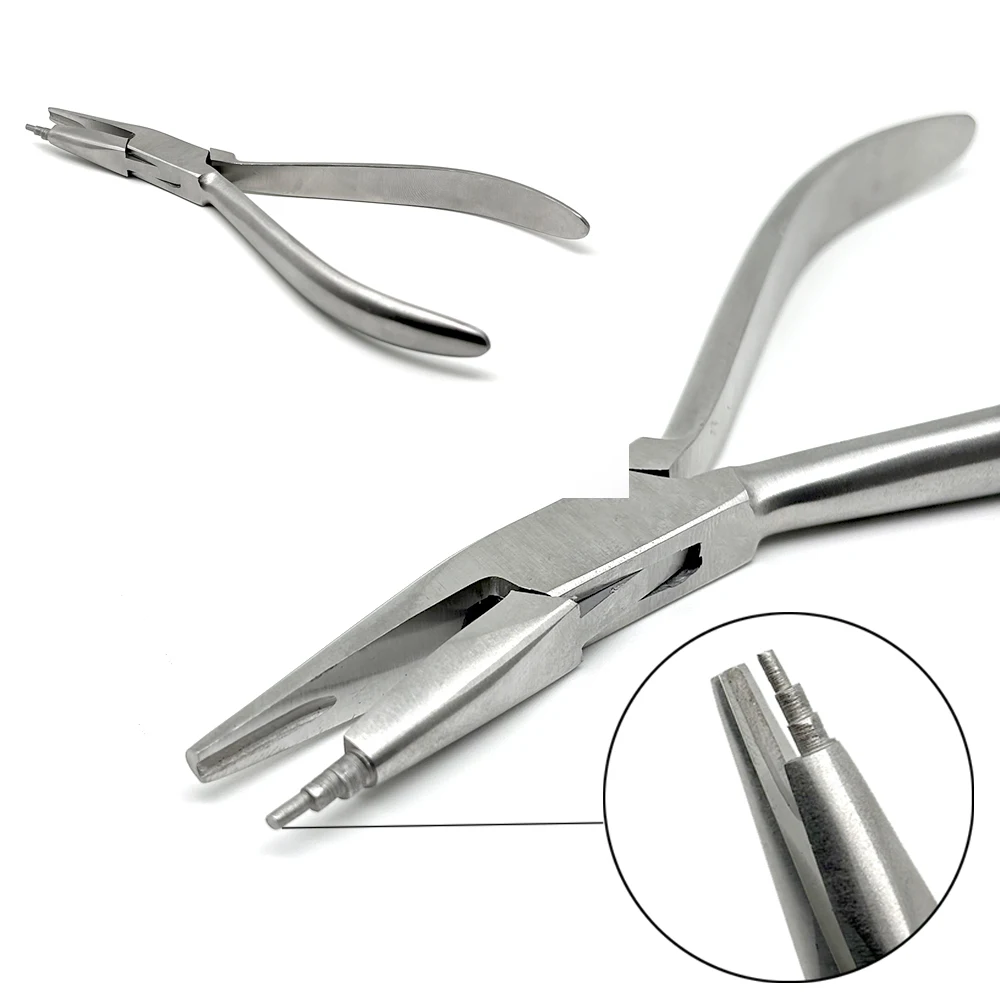 Dental Wire Bend Form Plie Dental Orthodontic Tweed Omega Loop Bending Forming Plier Szczypce ze stali nierdzewnej do autoklawowalnej