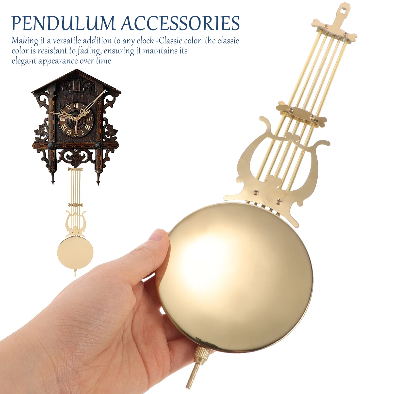 

Pendulum Accessories Clock Supplies Wall Parts Replacement for Metal Component Diy Repair