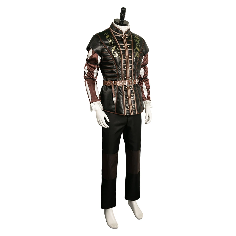 Disfraz de Astarion Fantasia para adultos, traje de juego Baldur Cos Gate Disguise, Top, pantalones, trajes de Halloween, Carnaval, Roleplay