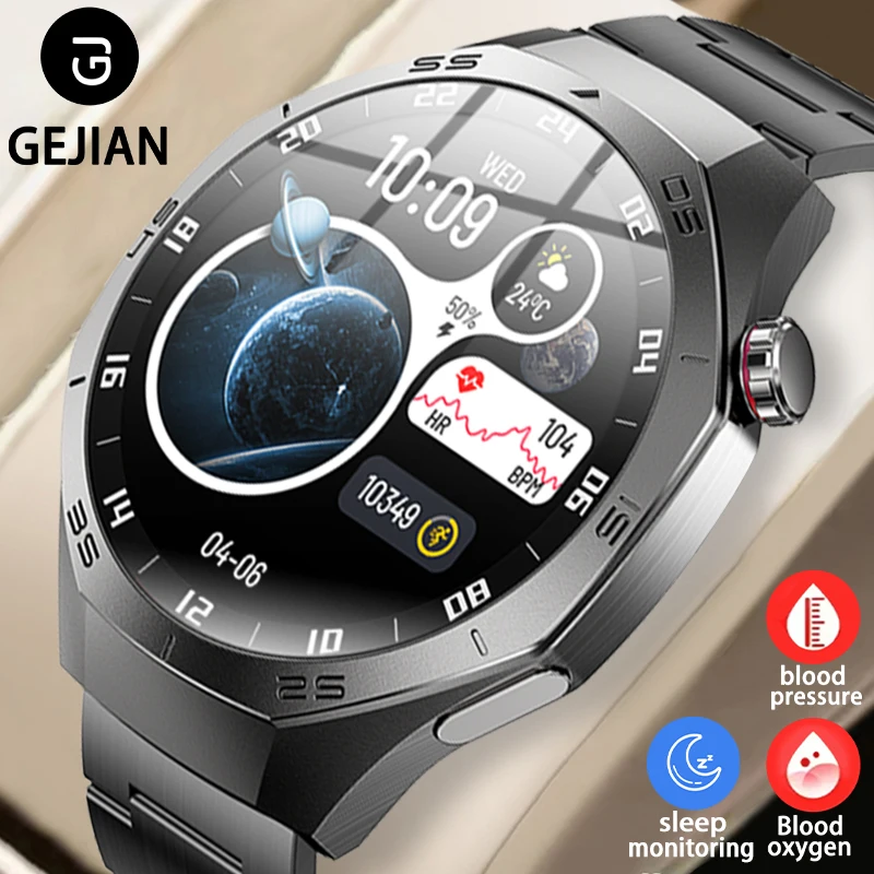 GEJIAN nuevo reloj de llamada Bluetooth 5,3 pantalla de alta definición de 1,52 pulgadas monitoreo de ritmo cardíaco modo multideporte reloj inteligente al aire libre