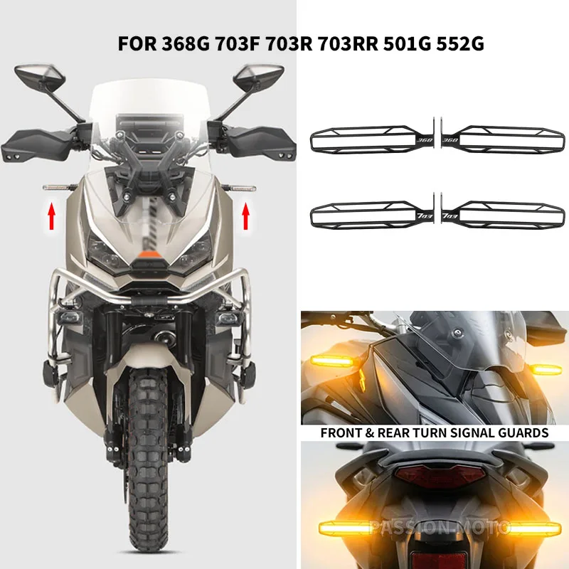 Motorcycle Turn Signal Light Protector Cover LED Indicator Lamp Guard For ZONTES 368G ZT368G G368 501G 522G 2024 2025 2026