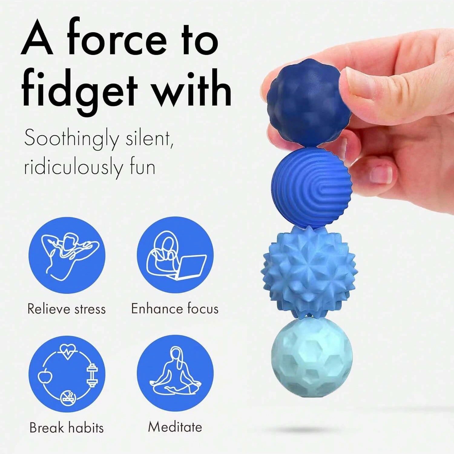 ลูกบอลแม่เหล็ก ของเล่นฝึกสมาธิ EDC ของเล่นคลายเครียด บรรเทาความวิตกกังวล ของเล่นแม่เหล็กสำหรับผู้ใหญ่ เด็ก ออทิสติก และผู้ที่มีภาวะสมาธิสั้น