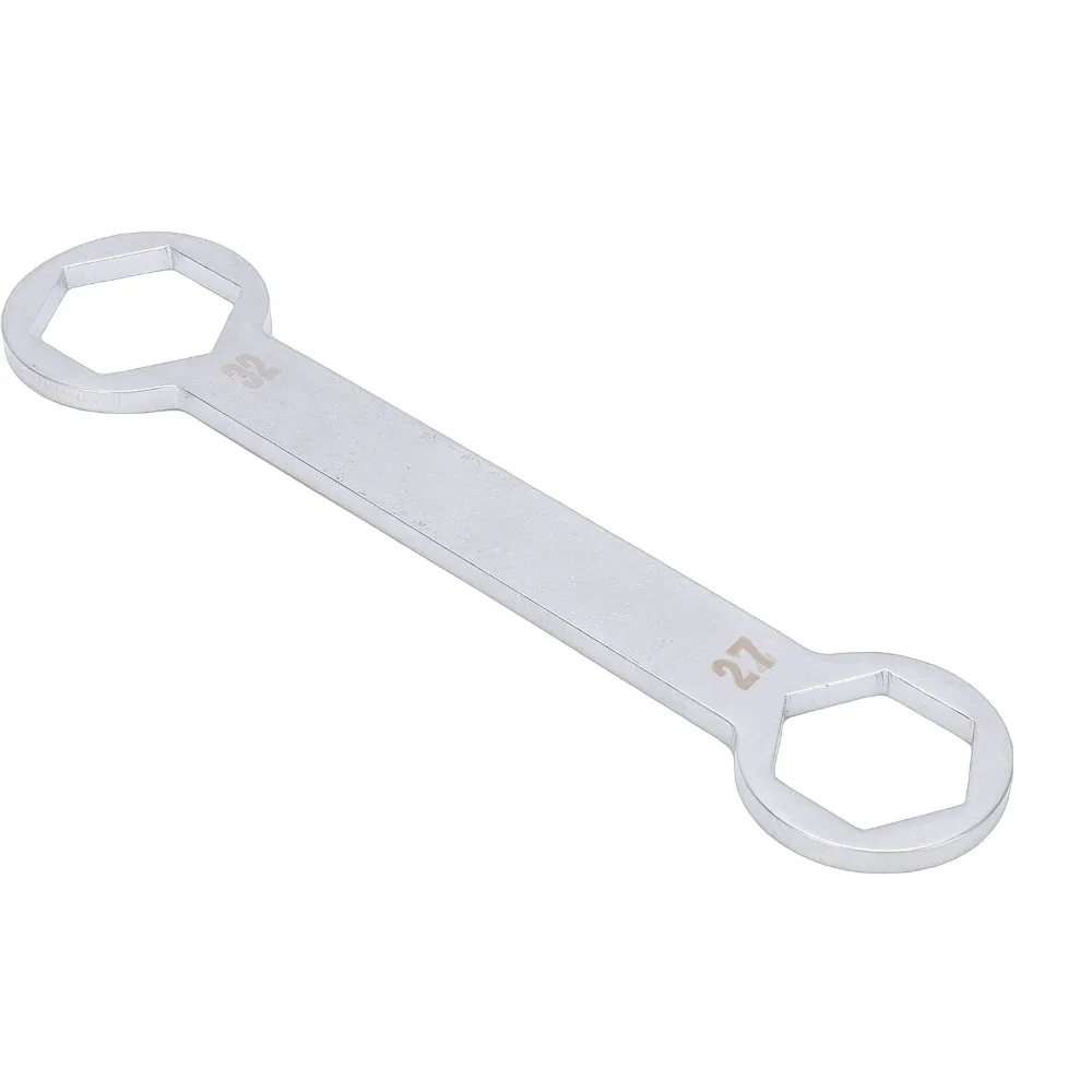 Dual Size Combo Axle Wrench 27mm x 32mm Anti-Rust Rear Front Axle Wrench Universal Hand Tool Wrench Motorcycle Repair Shops