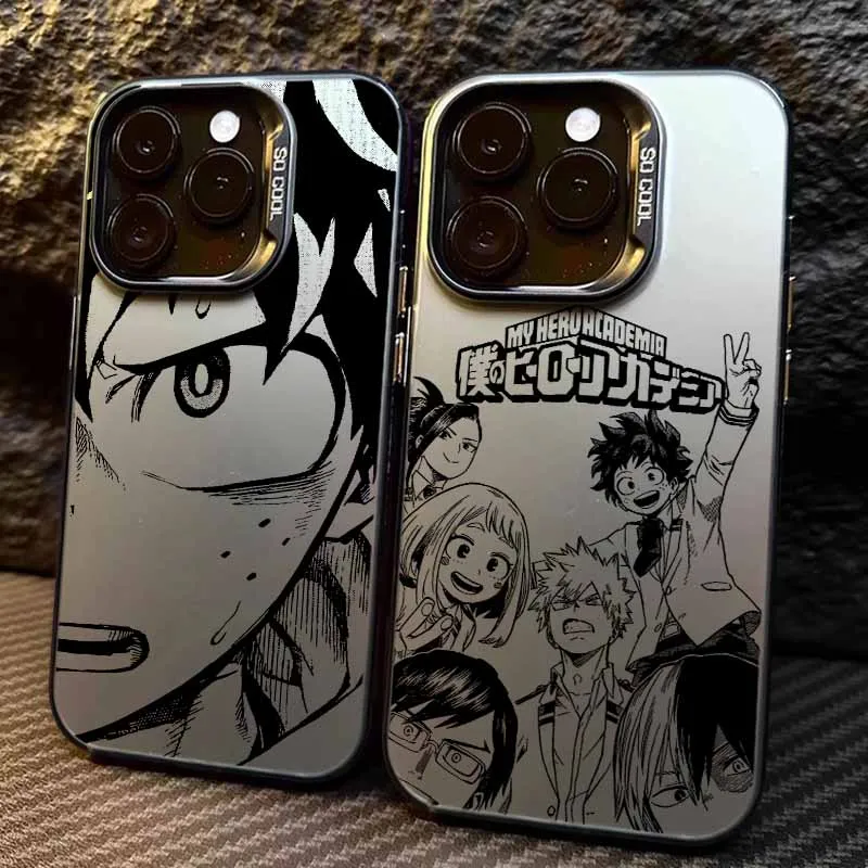 Capa Colorida My Hero Academia para Apple iPhone 17 Air 16E 16 15 14 13 12 mini Pro Max Plus