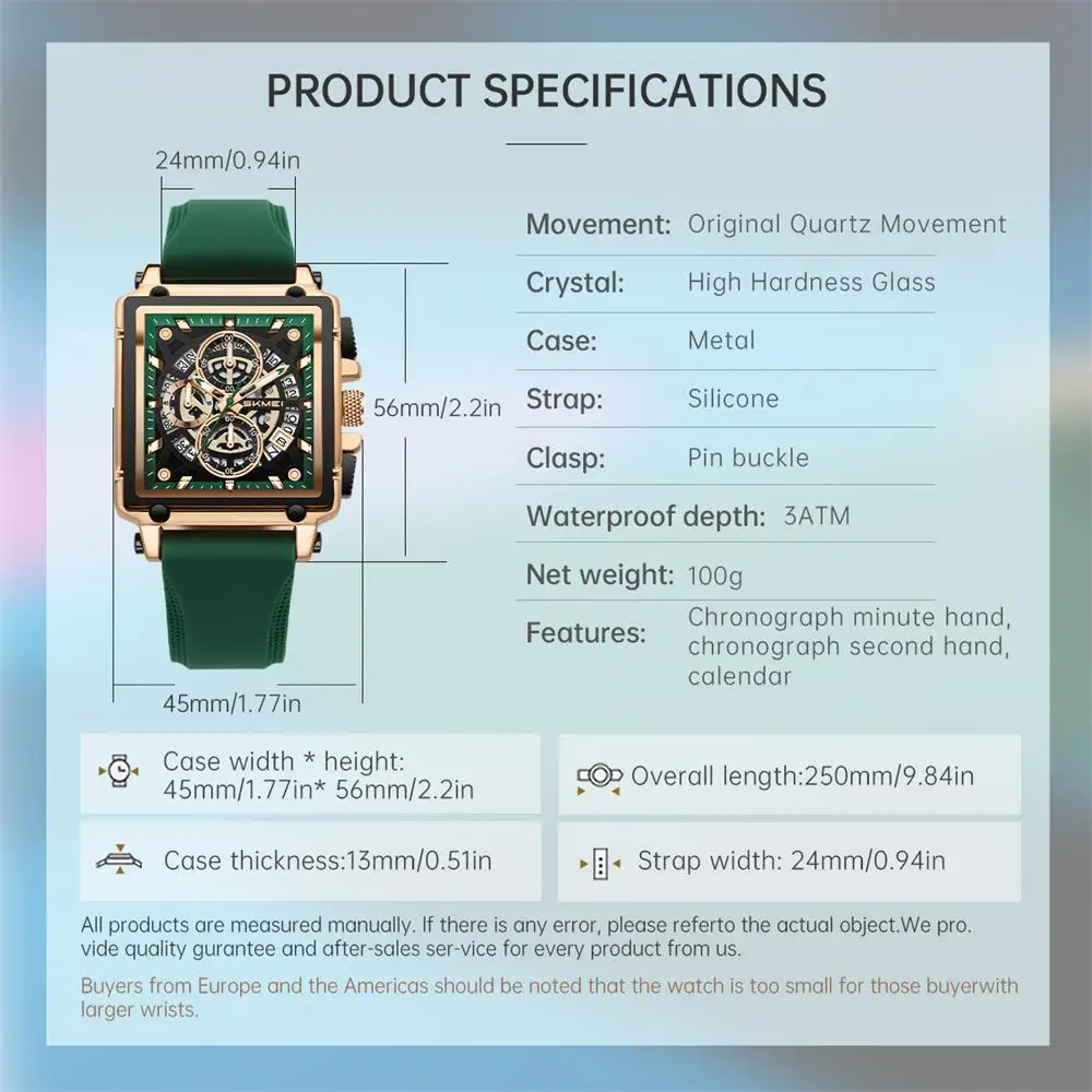 SKMEI Orologio con movimento al quarzo alla moda per uomo Donna Orologio da polso con data Orologio da polso impermeabile con design alla moda di lusso Reloj Hombre