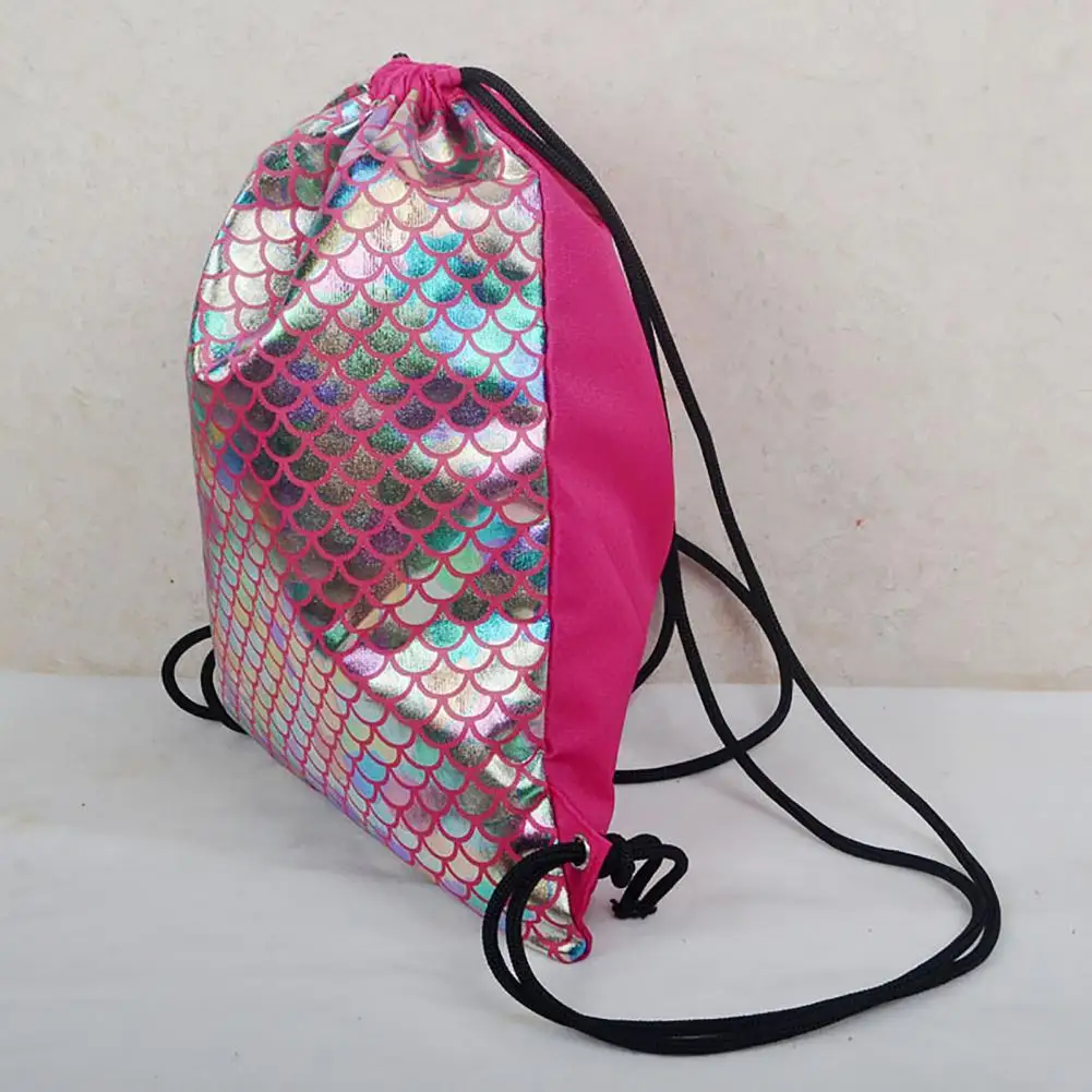 

Basketball Backpack Versatile Drawstring Backpack Sequins Design Basketball Drawstring Backpack Waterproof Capacity for Sports