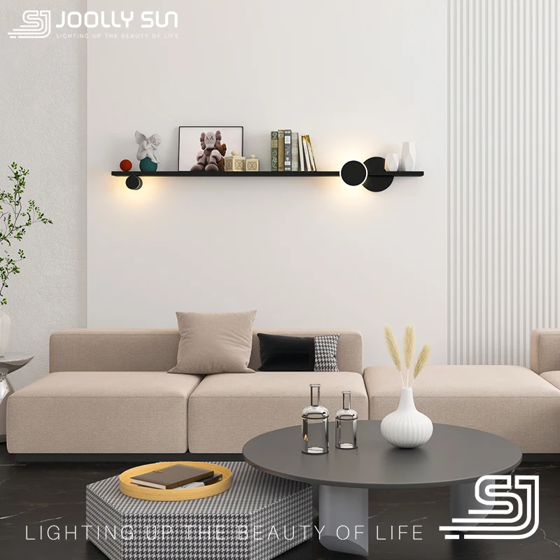 JoollySun Wall Lamp LED Shelf Lighting Modern Decoration Lamps Living Room Entrance Bedroom Long Art Night lights Wall Luminaire