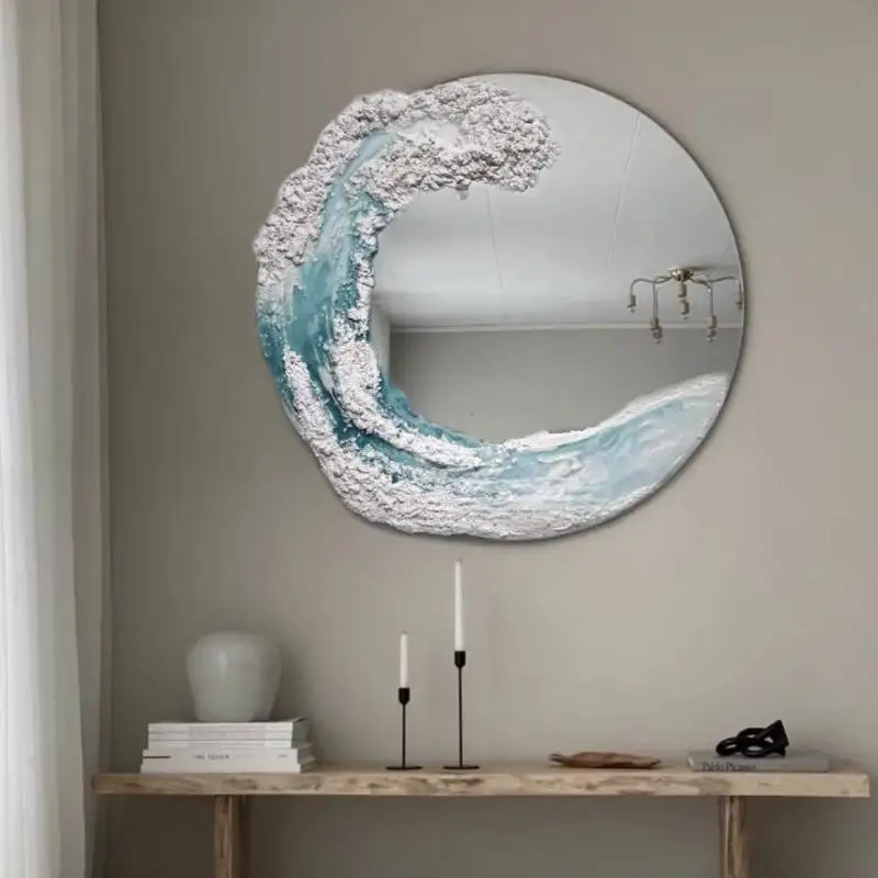 Lights Vanity Mirror Decor Round Universal Antique Custom Wall Art Mirror Decor Infinity Standing Espejos Vintage Home Decor