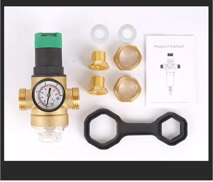 

Brass Water Pressure Reducing Valve G1/2 DN15 | Adjustable Pressure Regulator for Home Plumbing System