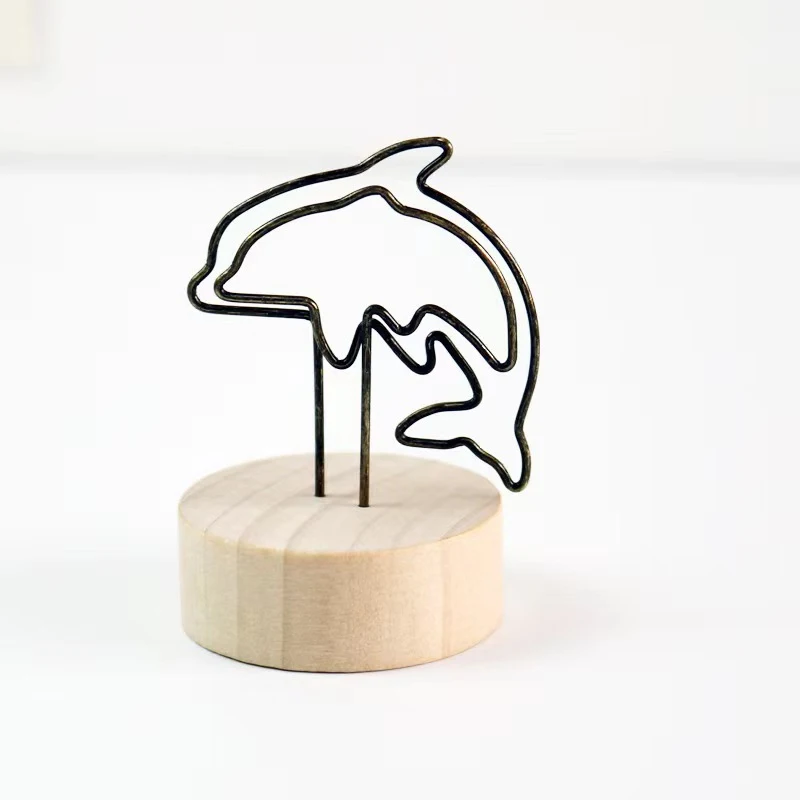 10Pcs Mini Place Card Holder Table Number Holders Table Card Holders Wedding Animal Plant Shaped Table Sign Picture Photo Holder