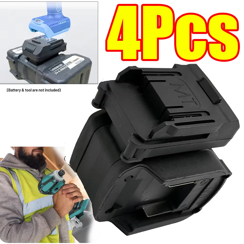 

Адаптер-конвертер для аккумуляторов 2-в-1 (1-4 шт.) для литий-ионных аккумуляторов Makita 18В BL1830, аксессуары для электроинструментов