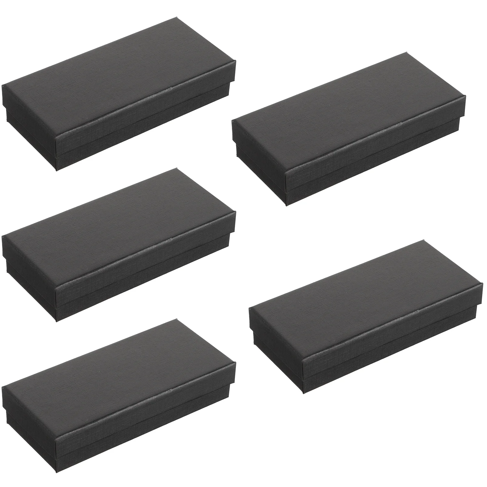 5 قطع من صندوق الساعة الورقية، حامل مستطيل، حافظة سفر مضادة للسقوط للساعات والإكسسوارات، حافظة هدايا مع إسفنجة