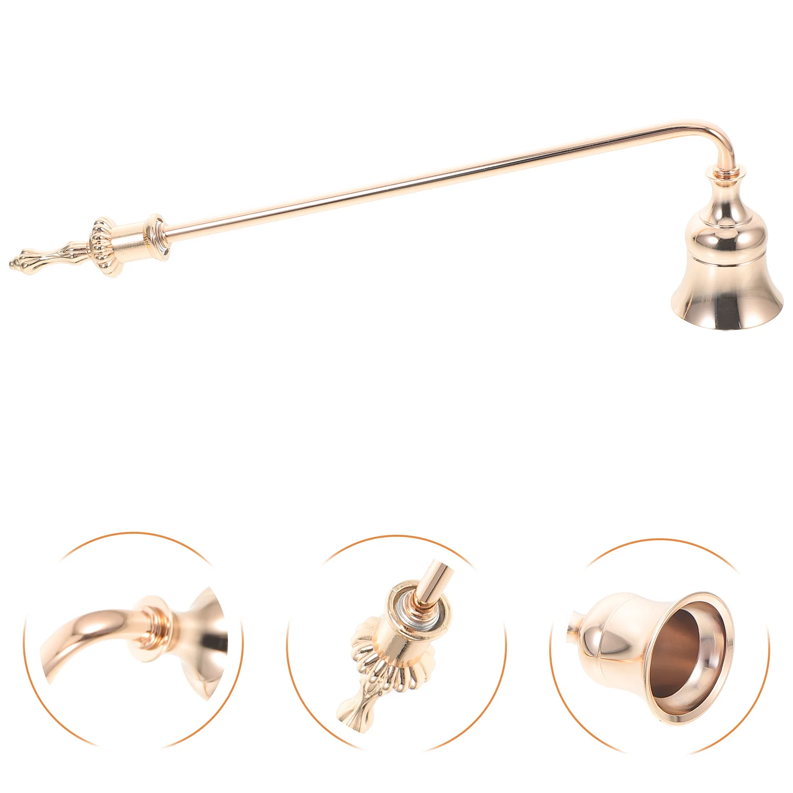 

Vintage Metal Snuffer Long Handle Extinguish Tool for Wick Suitable for Scented and Jar Candles