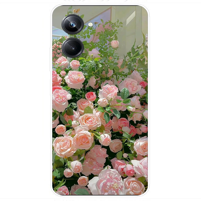 Funda blanda para Realme 10 4G, carcasa de silicona negra, parachoques, gatos encantadores, OPPO Realme 10 Pro Plus