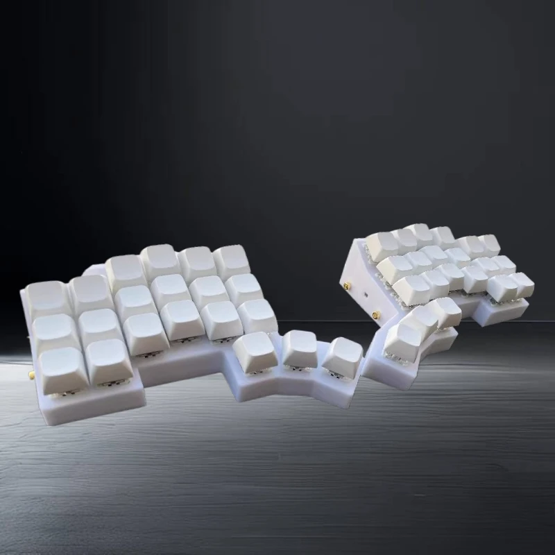 Corne 3D 2.4G Wireless Single Model Split Keyboard/Kit Ergonomic Supports Remapping Keys for Vial Long Life Custom Keyboard Gift