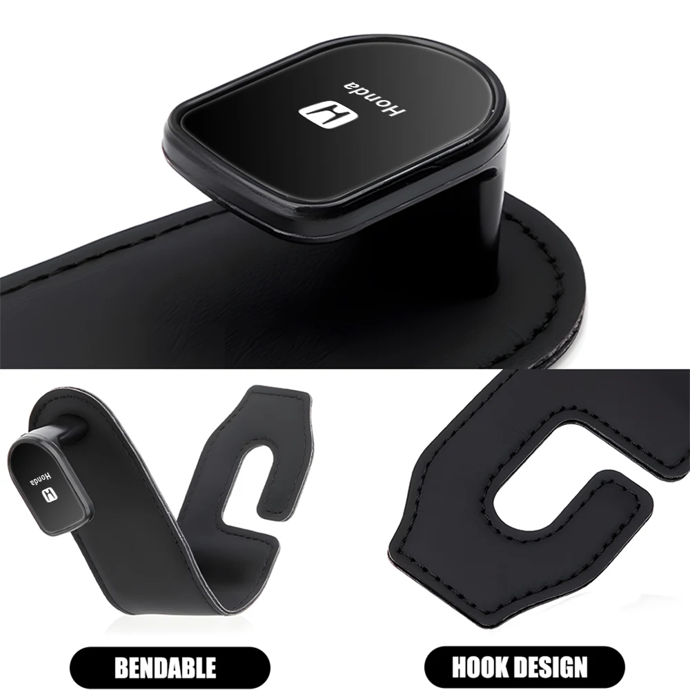 Quality Car Headrest Hook Premium Rear Seat Hanging Hook For Honda Mugen Power Civic Accord Odyssey Jazz CRZ CRV Spirior view 5