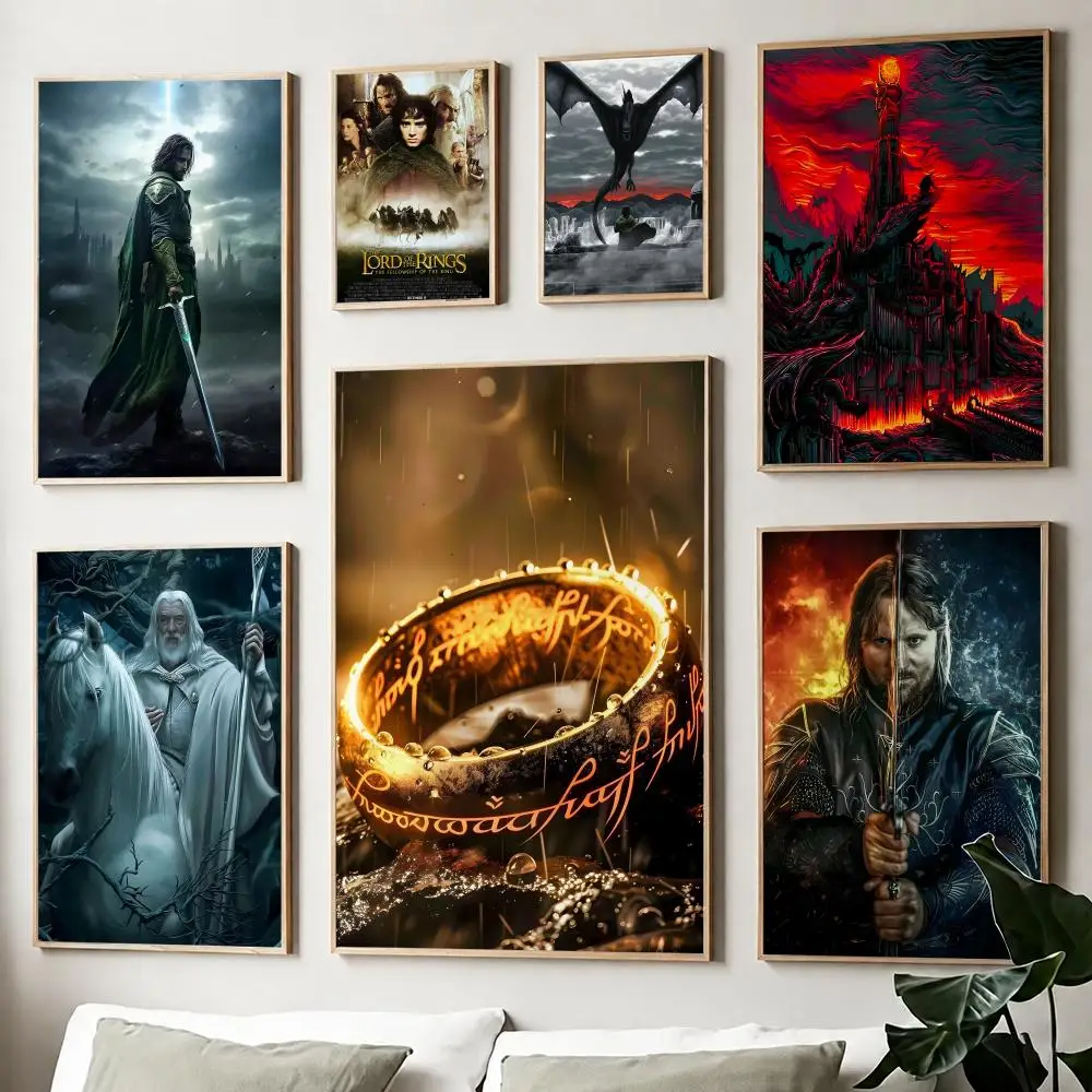Movie The L-Lord of T-the R-RingS Poster Paper Print Home Living Room Bedroom Entrance Bar Cafe Art Painting Decoration