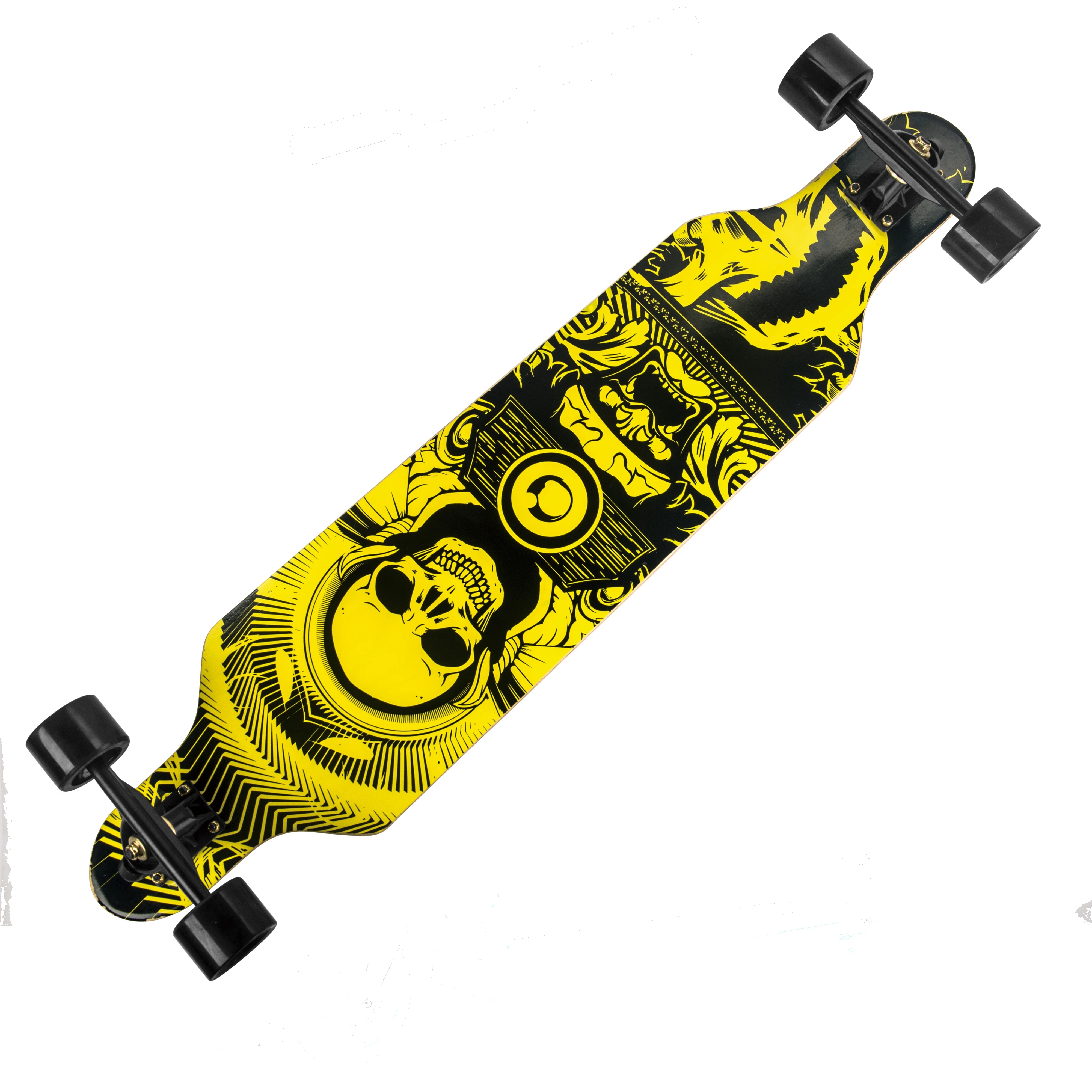 

Longboard Skateboard Complete - 41 Inch Longboard for Carving, Cruising and Downhill with All-in-one T-Tool f