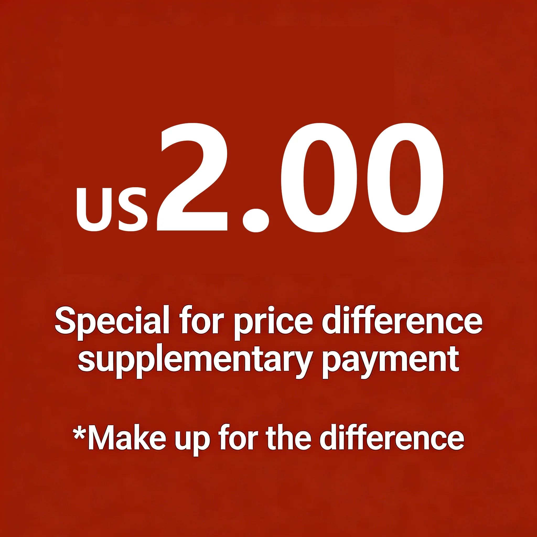 Customized special re-shoot link pay for extra payment of special requirement