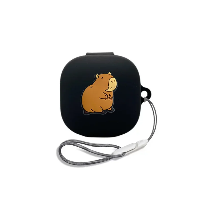 สัตว์ใหม่ Capybara หูฟังสําหรับ Xiaomi Redmi Buds 5/Buds 4 Lite ซิลิโคนบลูทูธหูฟังกล่องชาร์จฝาครอบป้องกัน