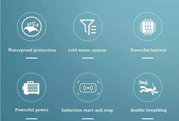 919 Plus 10 ore Attrezzatura per immersione Compressore RTS con apparecchio per la respirazione subacquea Mini Hookah Attrezzatura per compressore per immersioni subacquee