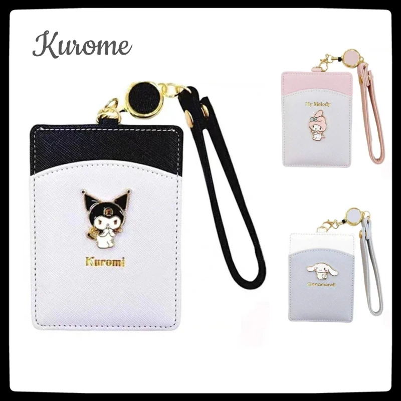 

sanrio cinnamoroll my melody student ID holder campus card kuromi bus card lanyard retractable buckle card holder holder Ms.