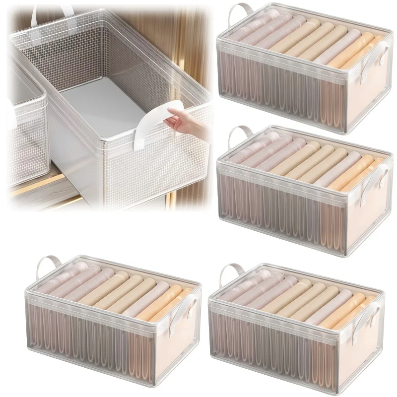Clothing Storage and Organizing Box, Uncovered Design, Storage for Miscellaneous Items in Living Room, Bedroom, and Study