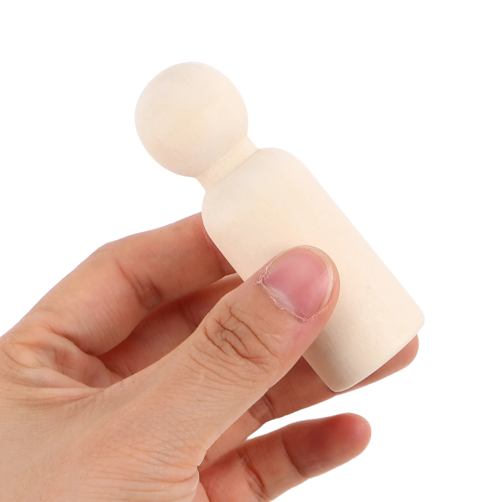 

20 Pcs Peg Unpainted Natural Figures Diy Natural Wood Figures Crafts Kids Art Projects Handmade Toys Decorative