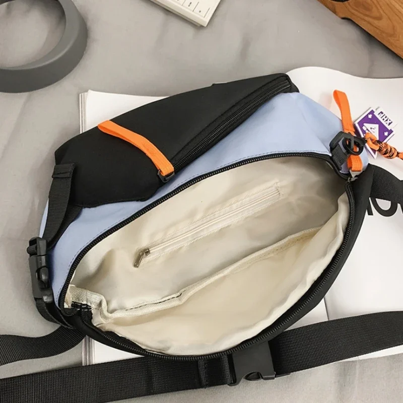 الصدر تلاعب حقيبة المرأة حزمة مراوح الشارع الشهير أكياس الصدر متعددة الوظائف للجنسين النايلون الهيب هوب الخصر حقيبة جيب للهاتف حزمة مراوح الرجال