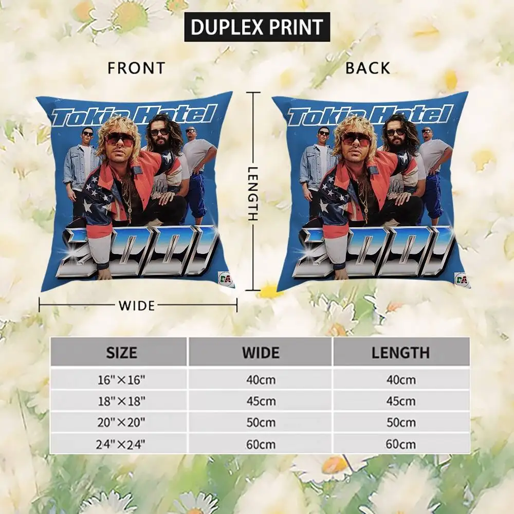 Наволочка Tokio H-Hotel с двусторонней печатью, чехол для подушки 45x45, декоративные подушки, диван, домашний декор, мягкая наволочка