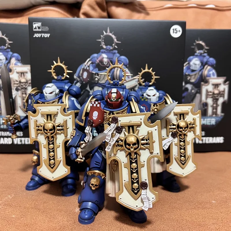 JOYTOY Warhammer 40K Ultramarines Bladeguard Veteran 1/18 Actionfigur 12cm Bruder Sergeaht Proxio Puppe Legion XIIIth Spielzeug Geschenk