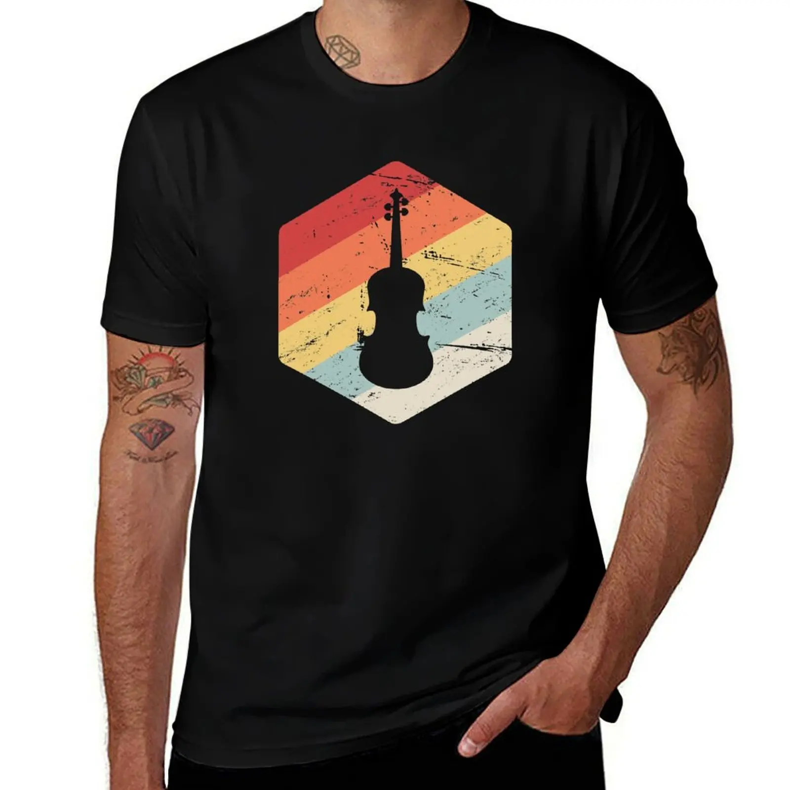 Retro Cello Teacher / Cello Lessons Gift T-Shirt Daily Casual Short Sleeve Tee Shirt T-Shirt