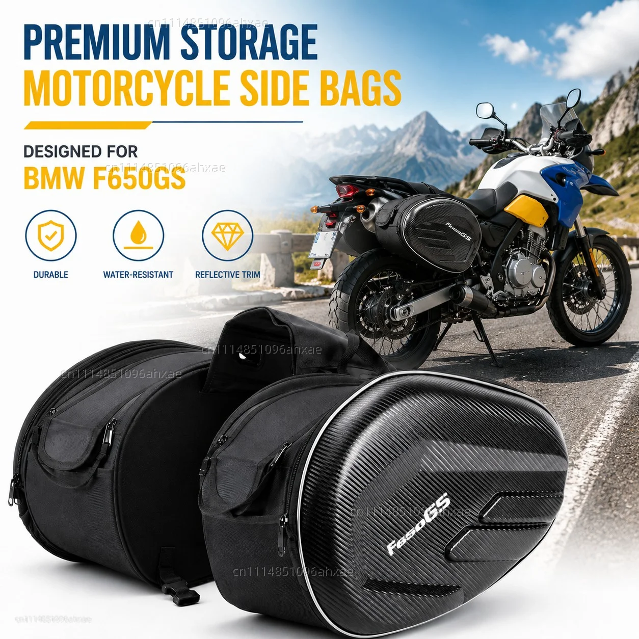 For BMW F650GS F650 GS F 650 GS All Years 2PCS Motorcycle Pannier Bags Luggage Saddle Bags Side Storage Fork Travel Pouch Box