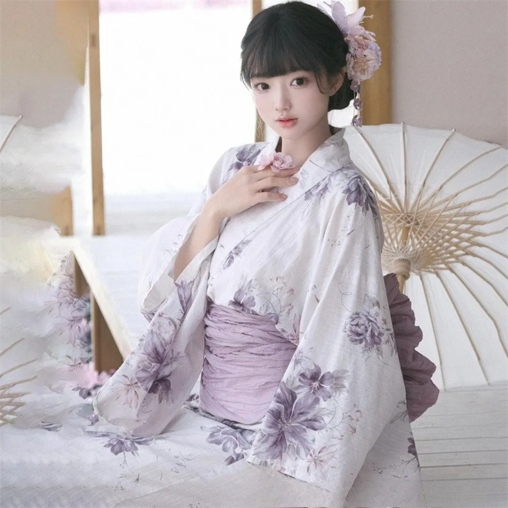 

Traditional Improved Yukata Kimono, Japanese Cherry Blossom Dress, Fashion Cosplay Costume for Photoshoot & Halloween Party