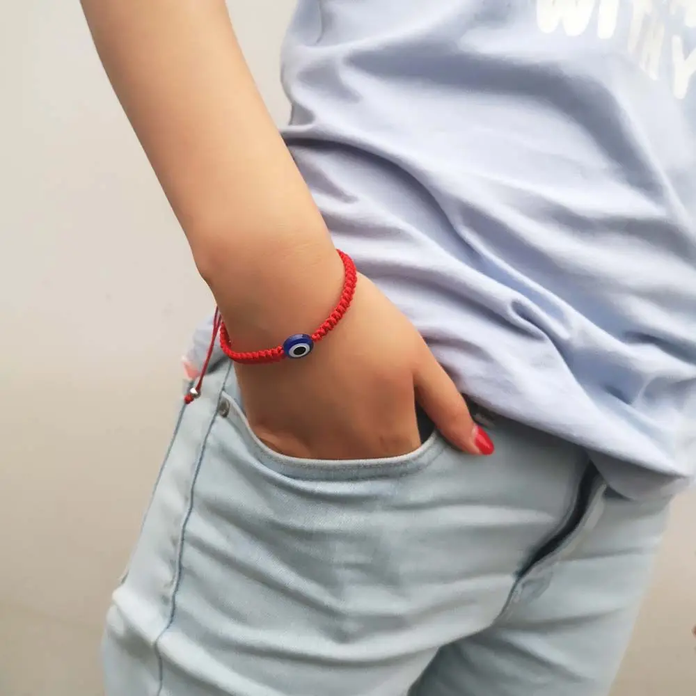 Woven Brithdays Gift Red Thread Demon Eye Turkish Hand Braided Bangles Bracelets Jewelry Fashion Accessories