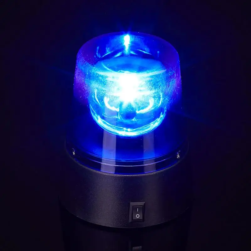 Strobe Light For Parties LED Blue Light 360 Rotatable Safety Warning Lights Battery Operated Ambient Lights For Disco Party Club