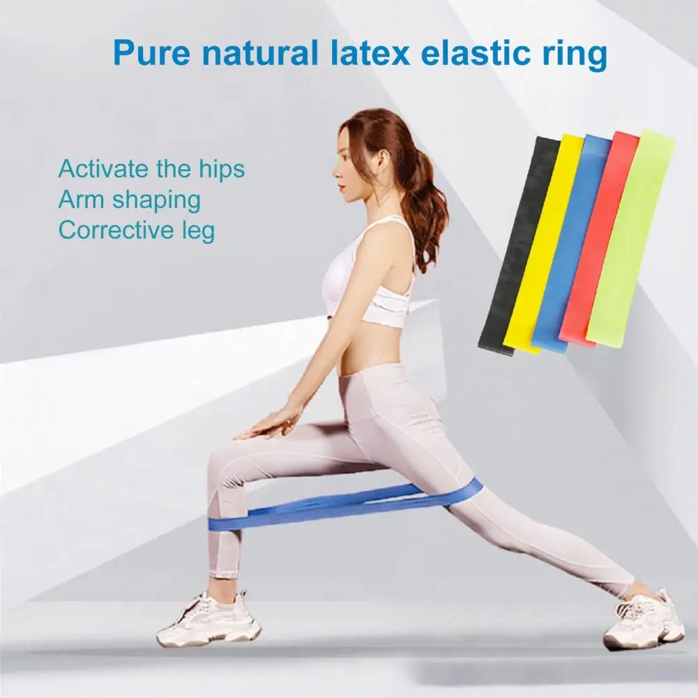 2Pcs Resistance Band Elastic Rings For Strength Training Elastic Band Figure Shaping Yoga Stretch Band For Fitness Workouts