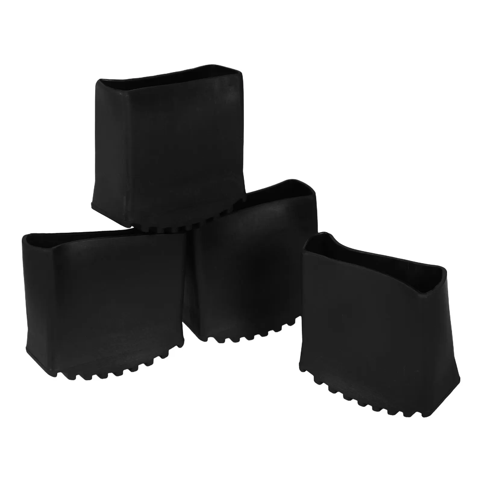 4Pcs Ladder Feet Covers Non-Slip Rubber Pads for Folding Step Ladders Enhanced Grip Stability on Tiles Wood Floors Portable