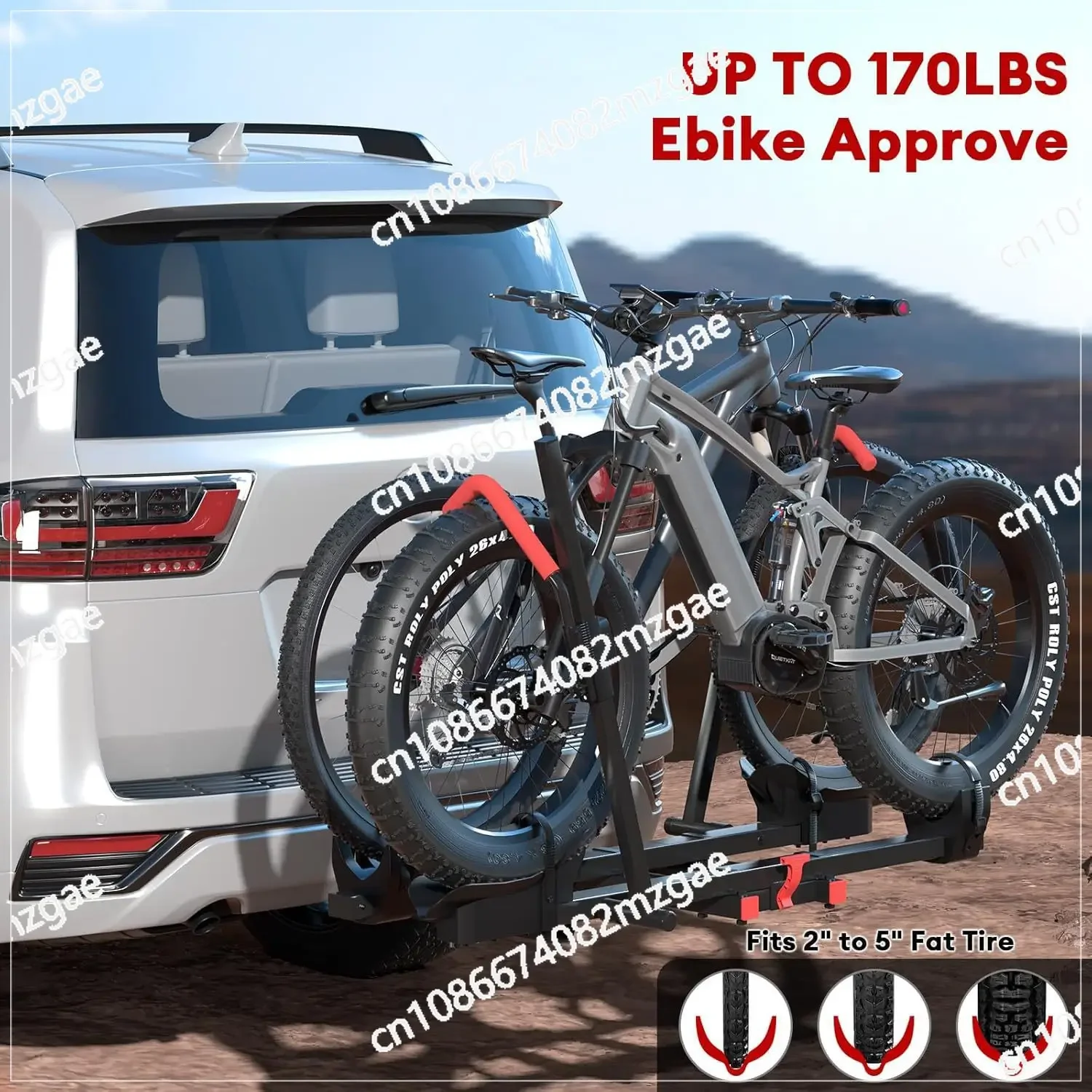 Motorcycle trailer bracket, foldable vehicle bracket, off-road vehicle trailer frame
