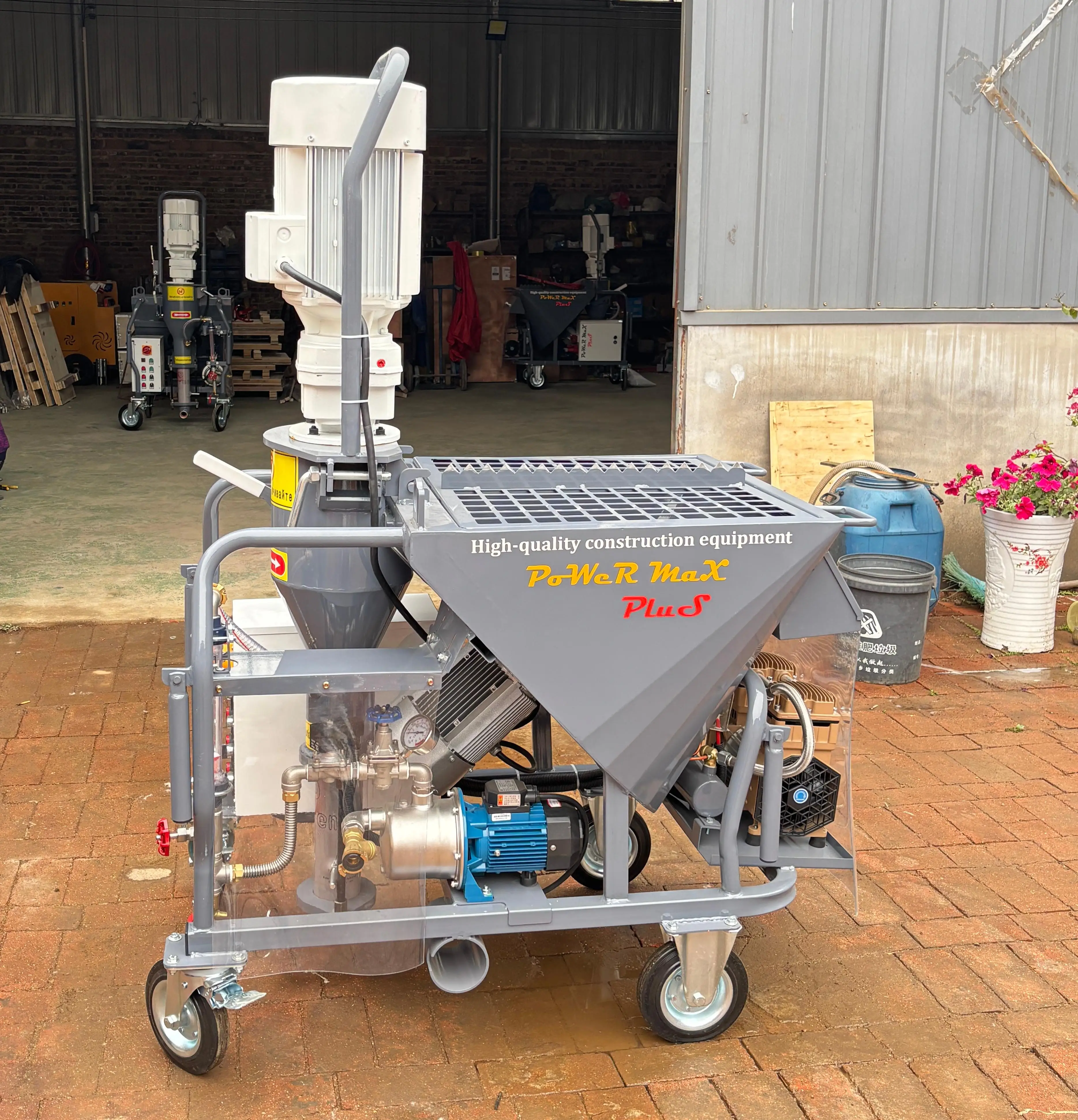 Automatic Gypsum Plaster Spraying Machine Rotor Stator Pump Factory Supply
