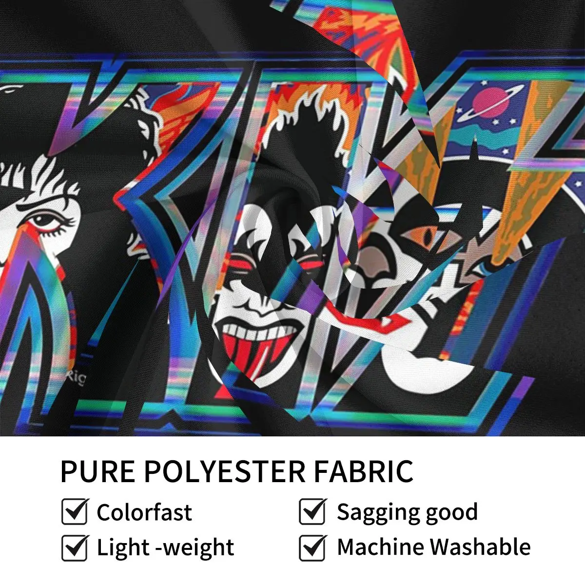 قبلة روك باند ريتور نسيج الجدار شنقا ديكور المنزل الجمالي المفروشات لغرفة النوم