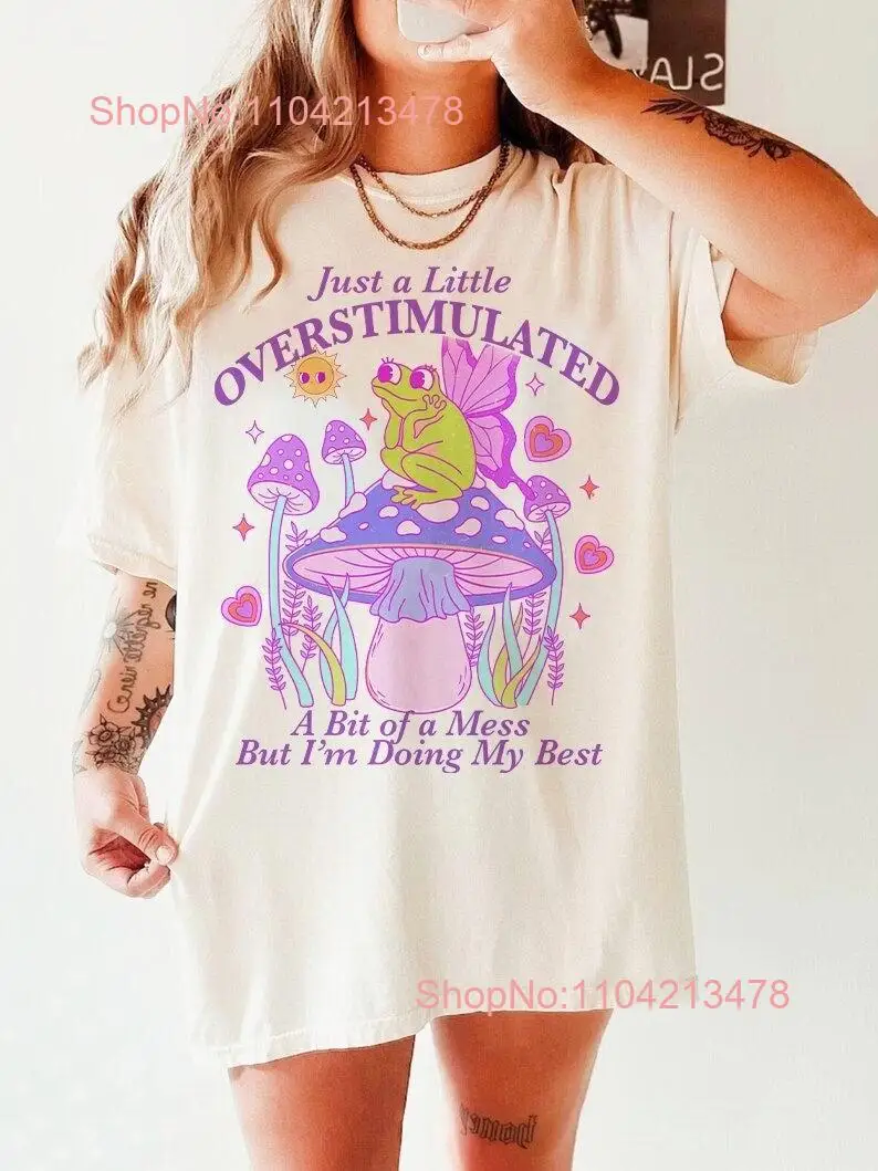 Overstimulated mom teacher adhd burnout autism awareness neurodiversity shirt hyperfocus audhd long or short sleeves